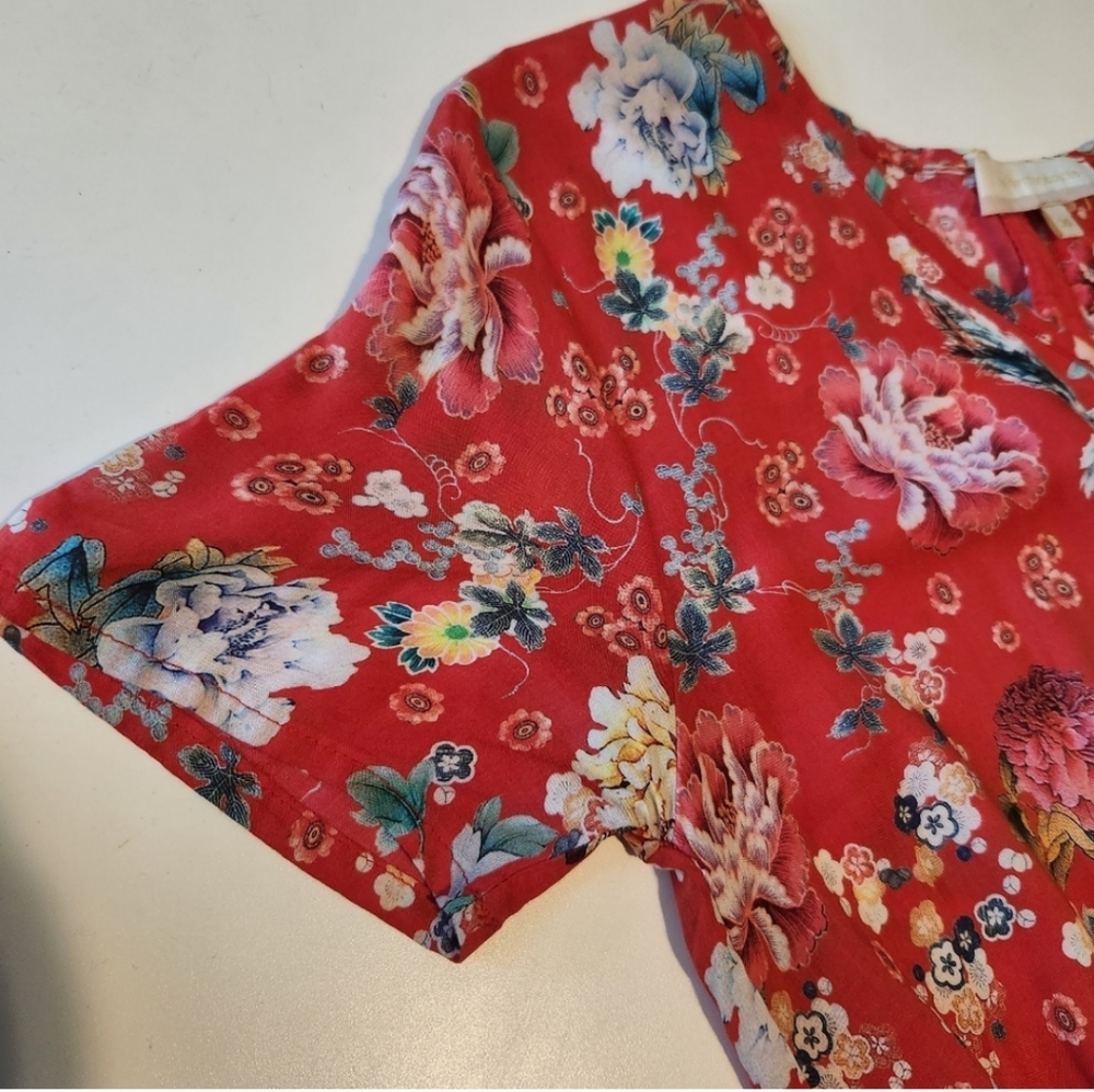 Le Fee Maraboutee Women's Floral Retro Boho Mini Dress - Picture 3 of 11